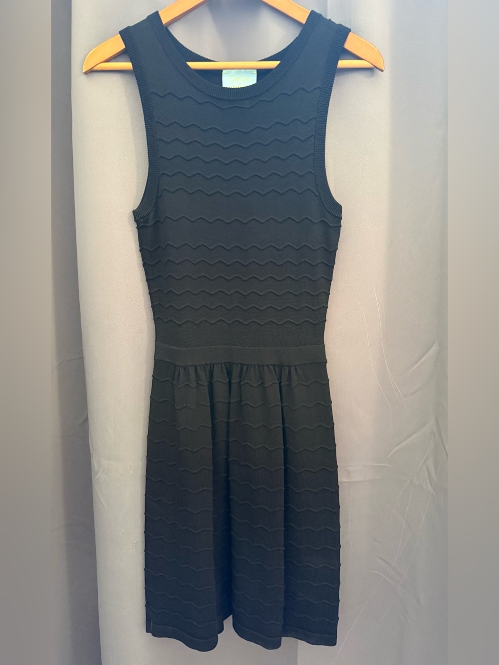 Cynthia Steffe Black Sleeveless Textured Dress